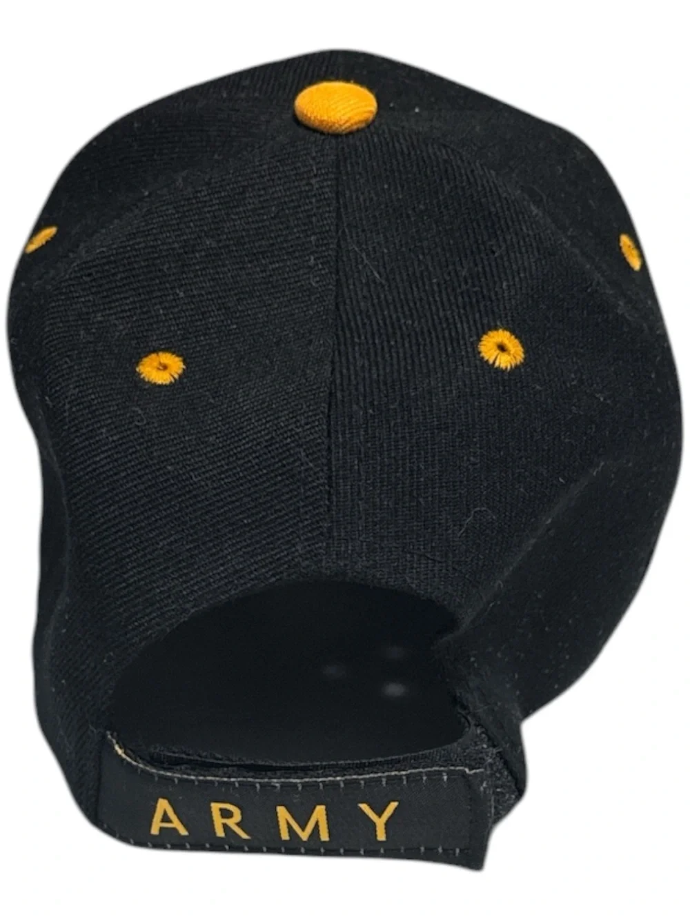 U.S. Army Black Cap with Gold Embroidery